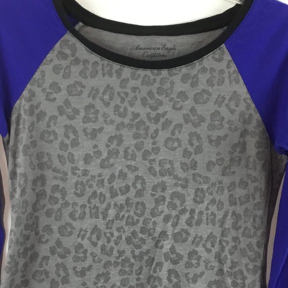 Ammerican Eagle animal print long sleeves top - Picture 3 of 5